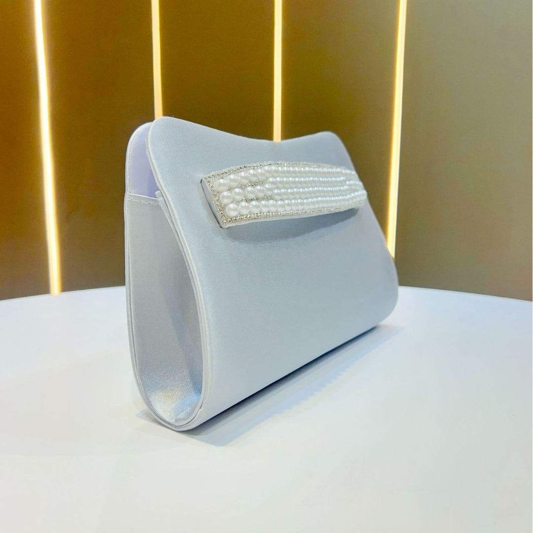 Pearl-Accented Evening Clutch