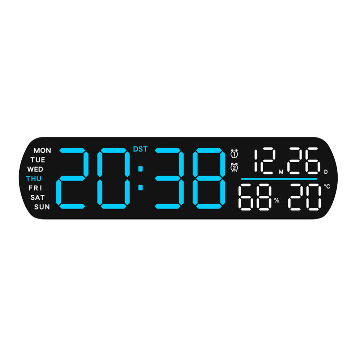 Digital wall clock with temperature and hygrometer display Kalsten