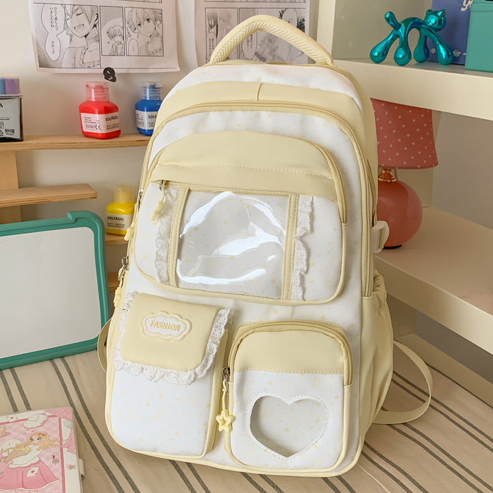 Stylish Star-Print Casual Backpack Kalsten