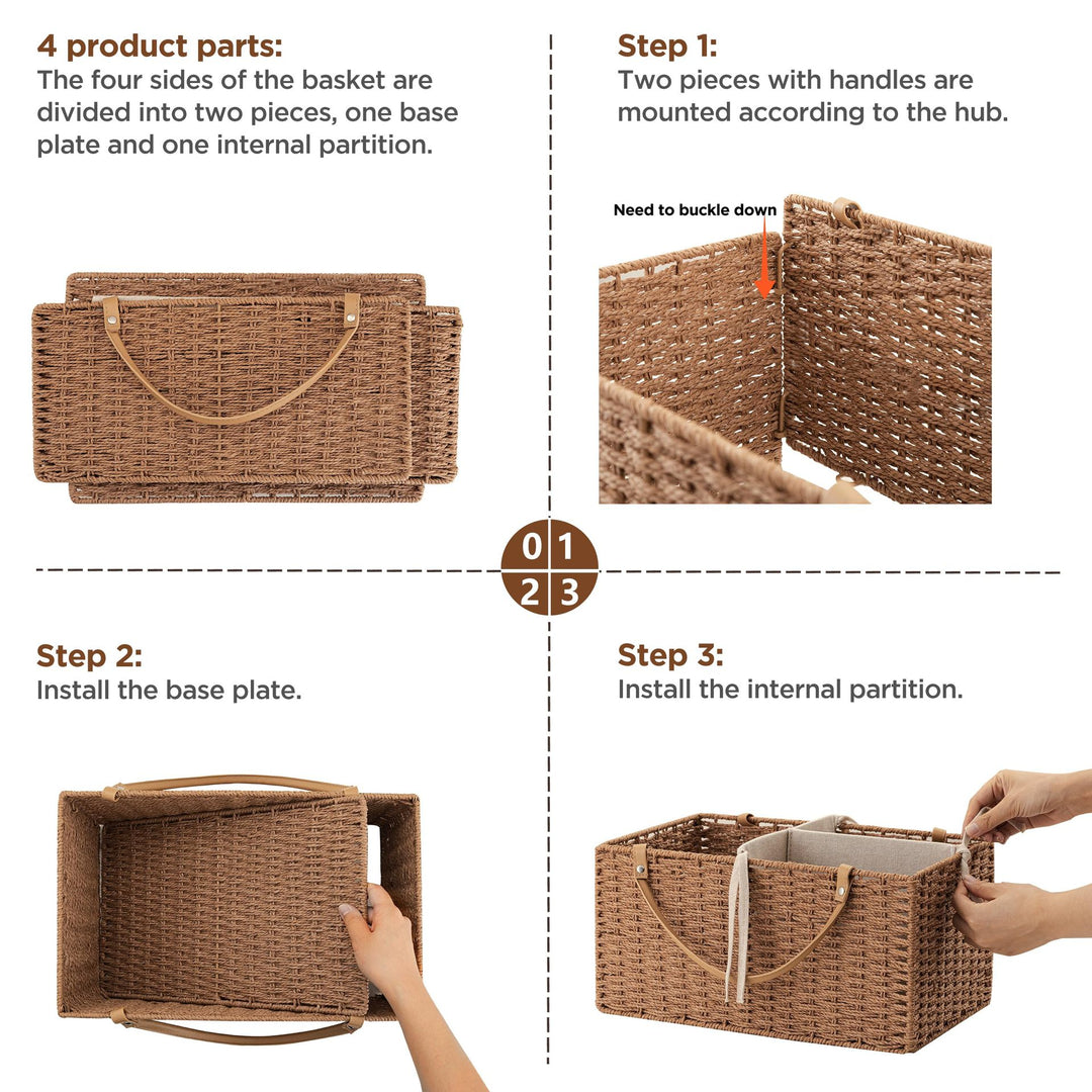 Multi-Compartment Storage Basket Kalsten