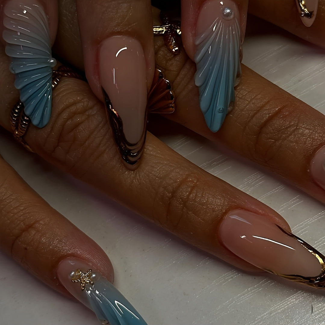 Artistic Sculpted Press-On Nail Set Kalsten