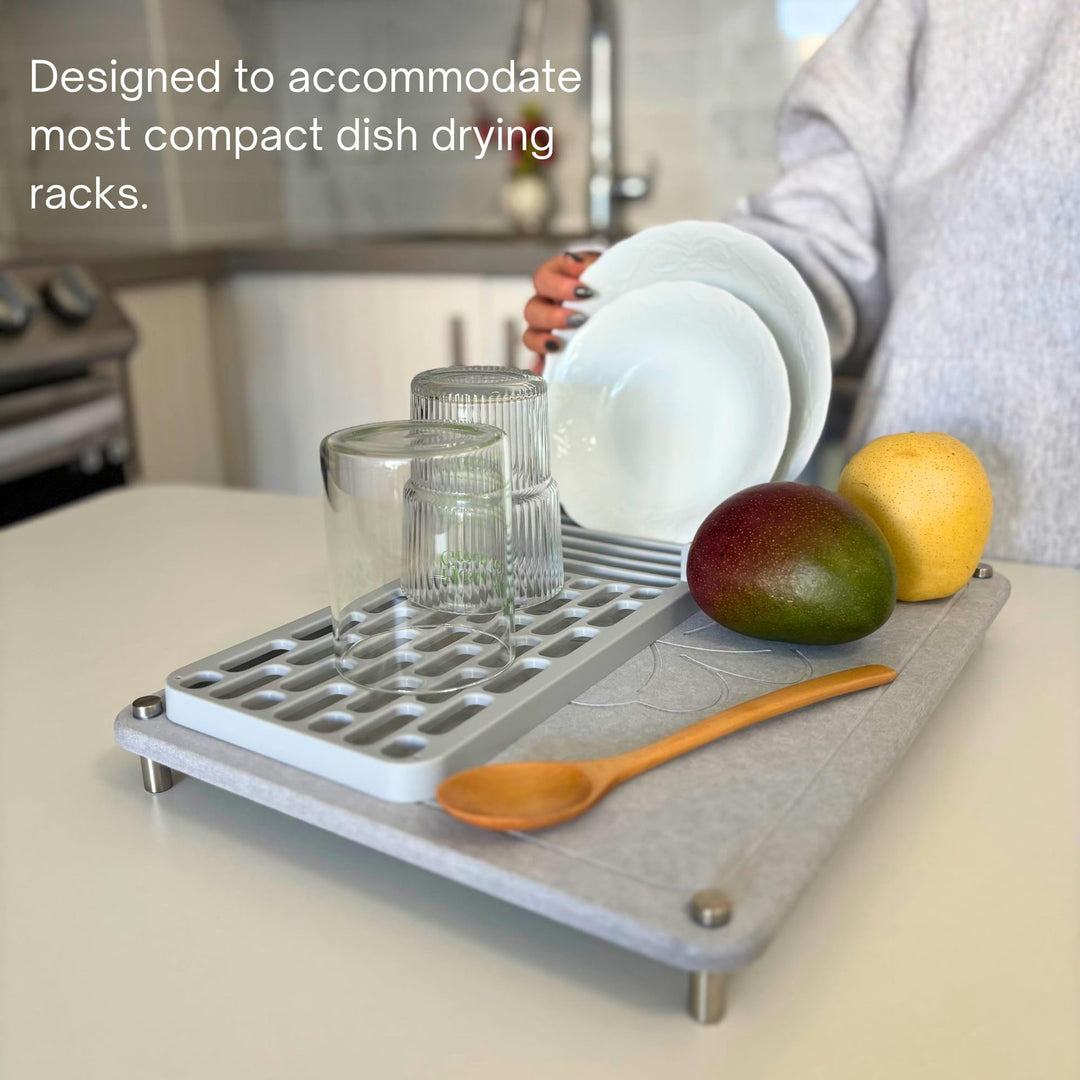 Two-Tier Stone Dish Drying Rack Kalsten