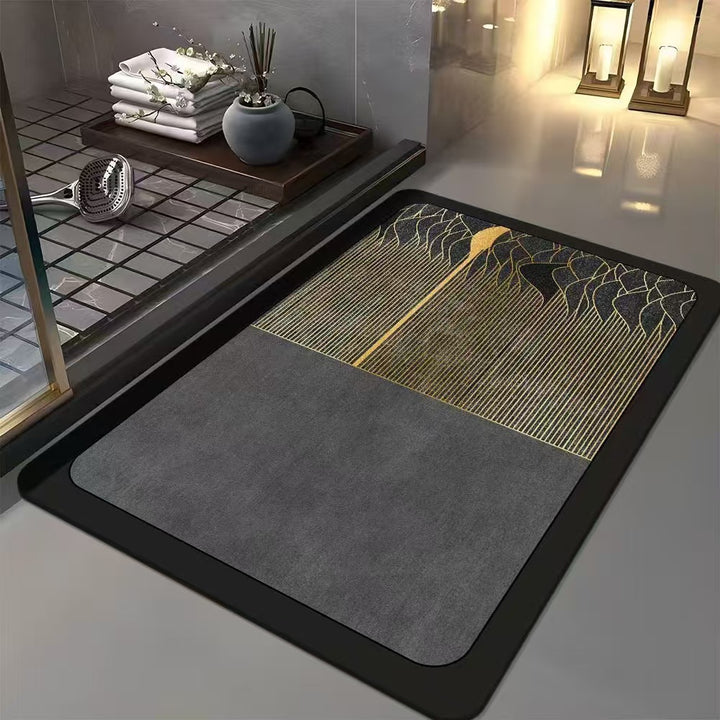 Geometric Patterned Bath Mat