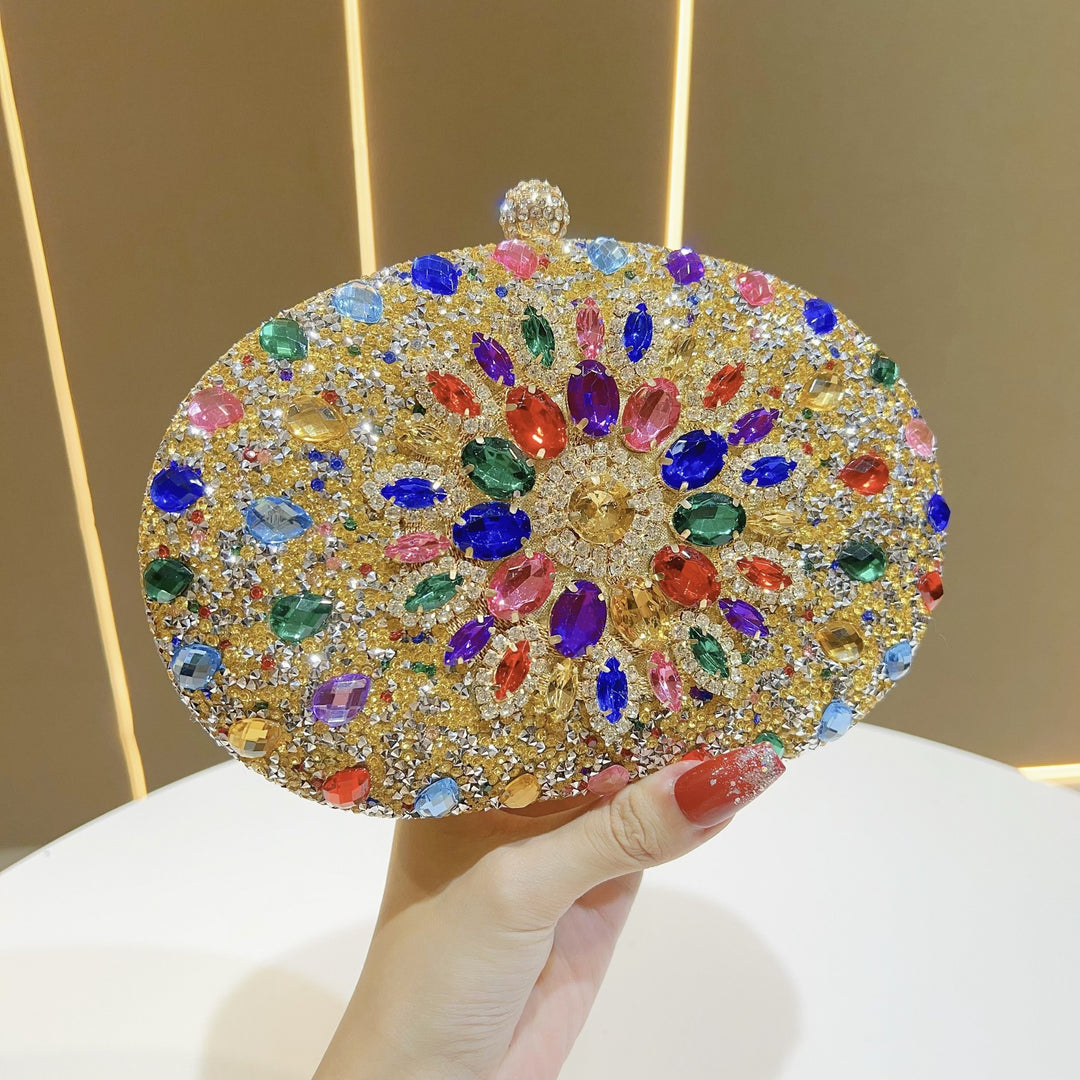 Ornate Crystal Evening Clutch