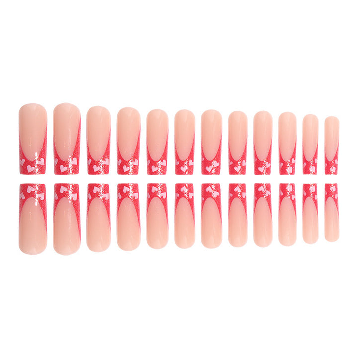 Decorative Heart-Designed Press-On Nails Kalsten