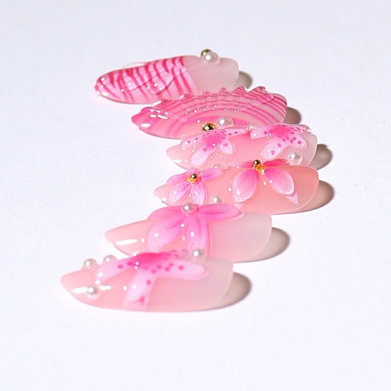 Artistic Floral Press-On Nail Art Set Kalsten 1790636644