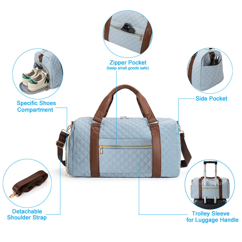 Quilted Weekender Bag Kalsten
