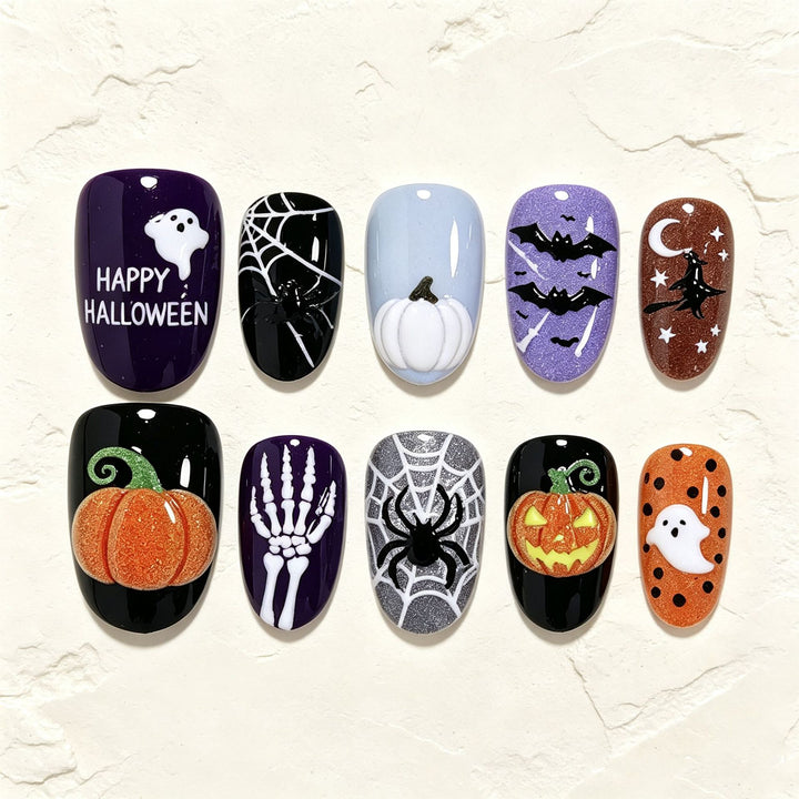 Halloween-Themed Nail Art Set Kalsten