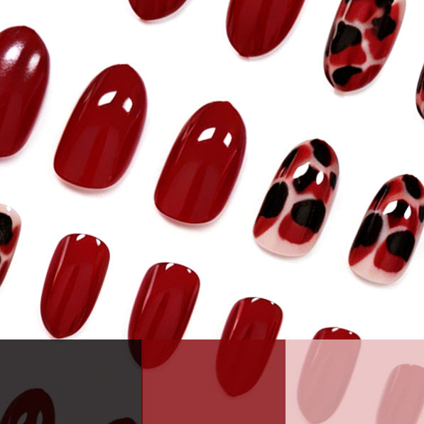 Artistic Leopard Print Nail Extensions Kalsten