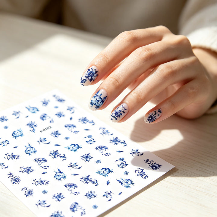Floral Nail Art Sticker Sheet