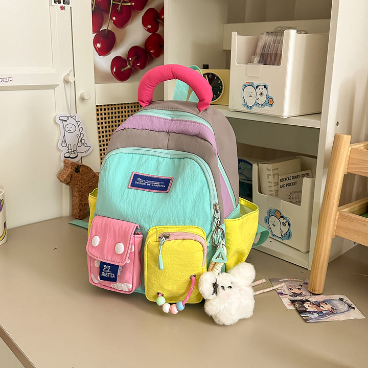 Colorful Multi-Pocket Backpack Kalsten