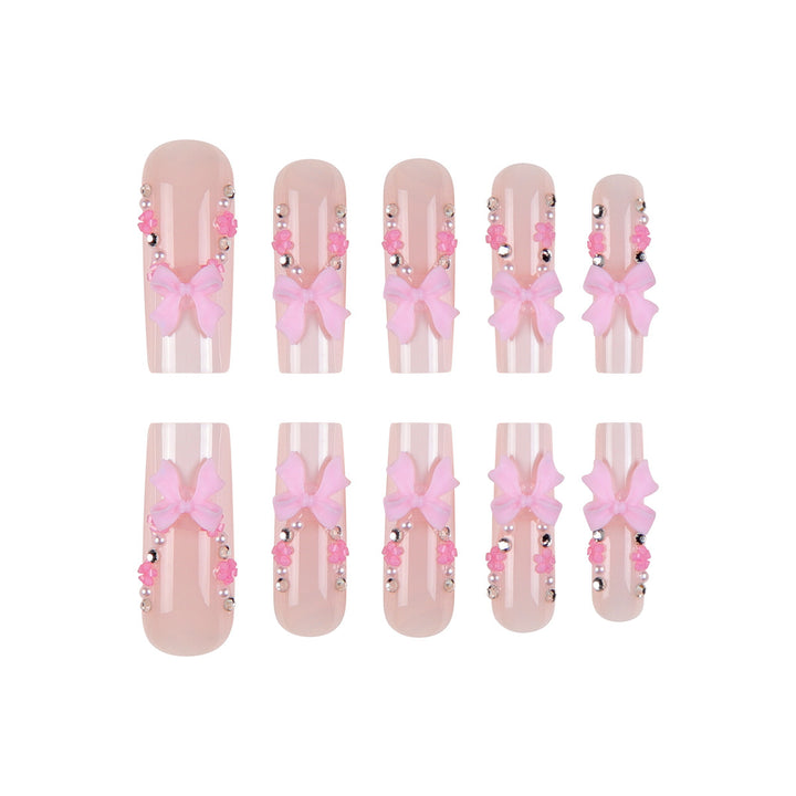 Decorative Floral Acrylic Press-On Nail Set Kalsten