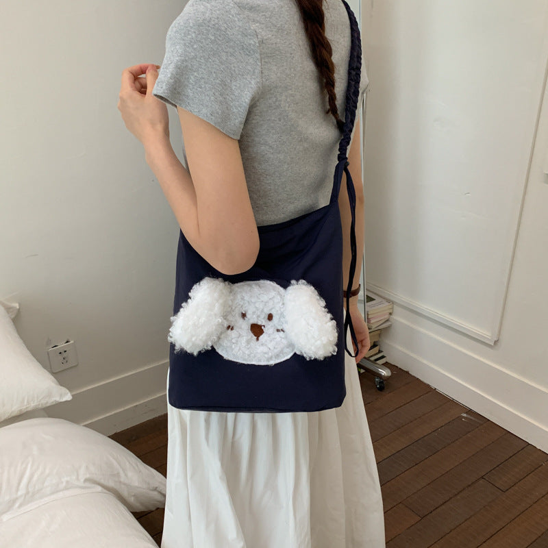 Playful Dog-Themed Shoulder Bag