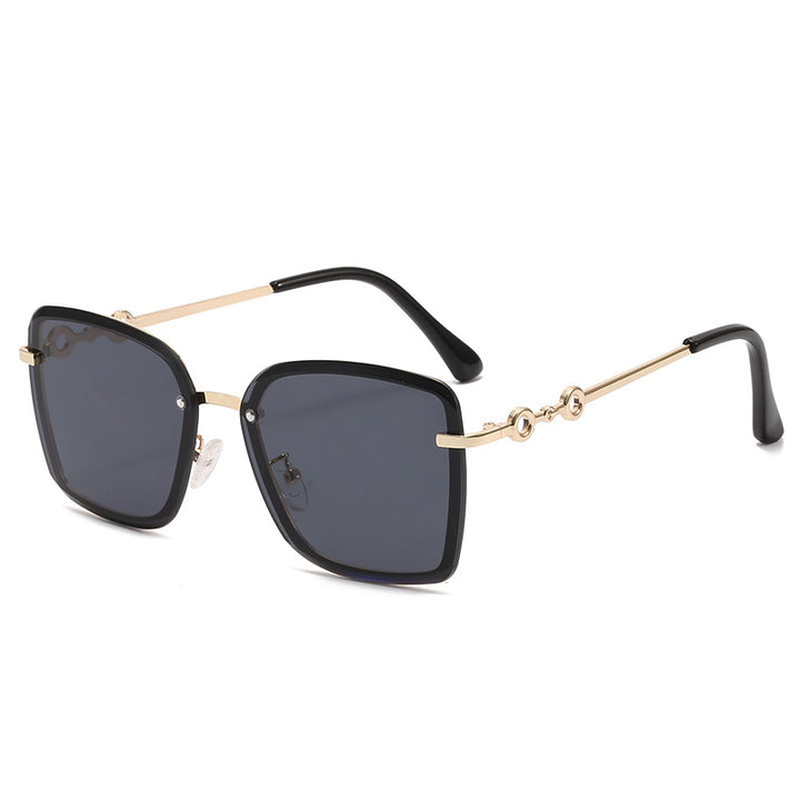 Women's square sunglasses with mirrored lenses and elegant detail Kalsten