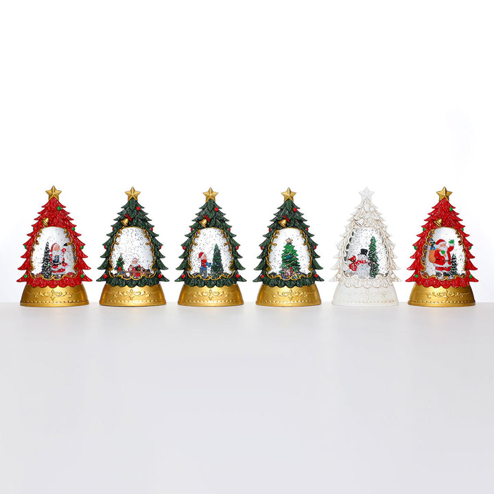 LED Illuminated Holiday Snow Globe Decoration Kalsten
