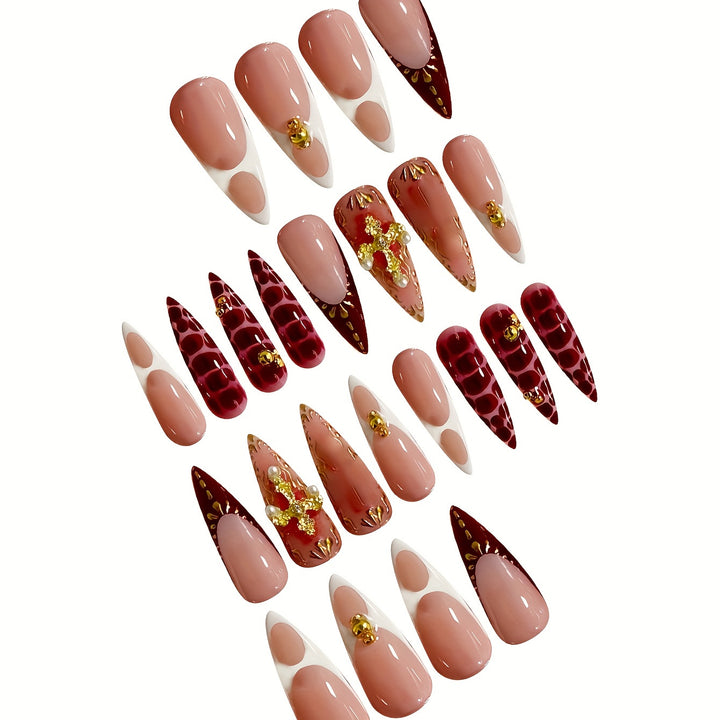 Elegant Sculpted Nail Enhancements Kalsten