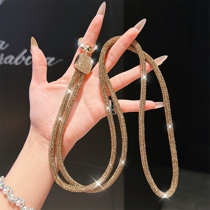 Rhinestone-Embellished Eyewear Lanyard Kalsten