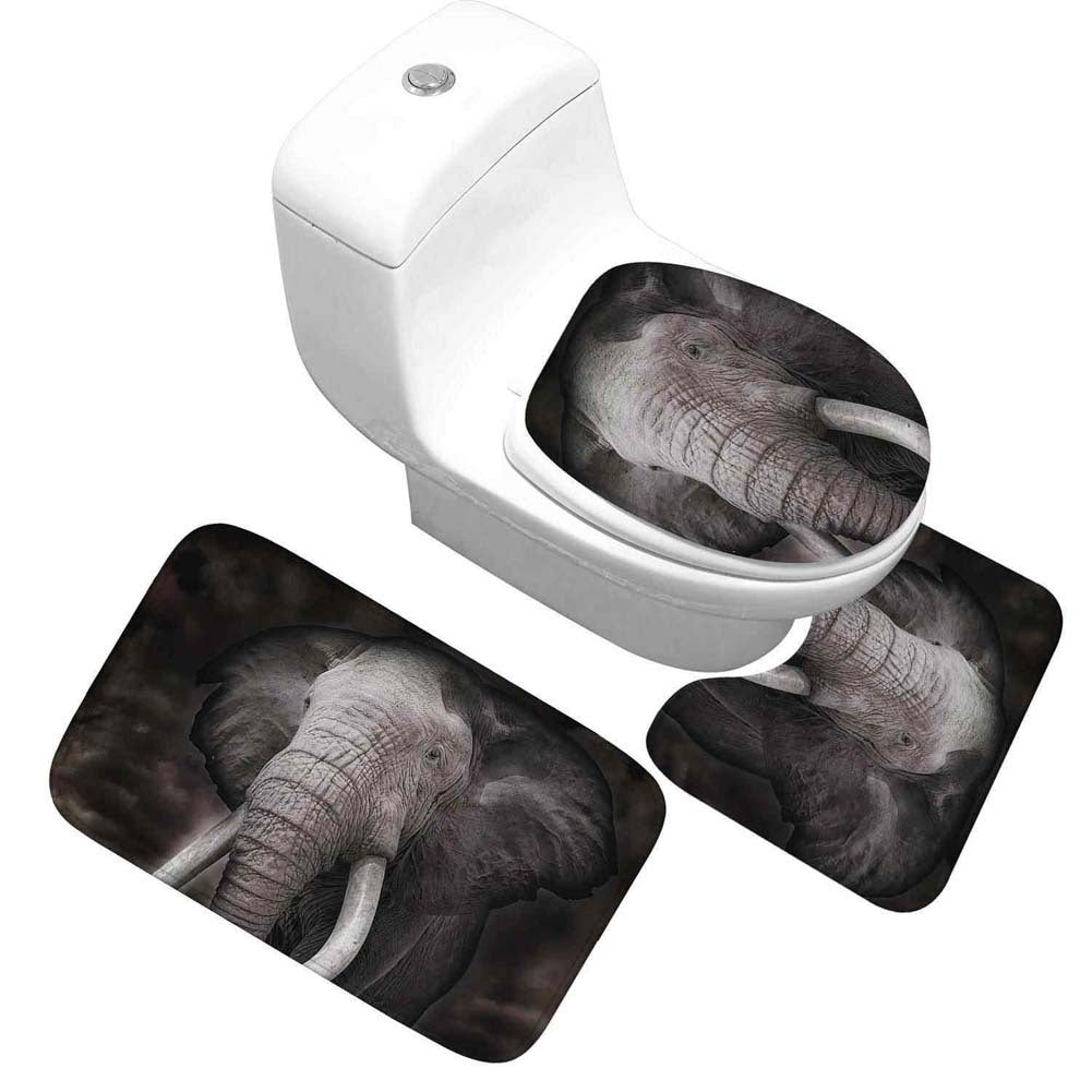 Cartoon-Themed Bathroom Mat Set
