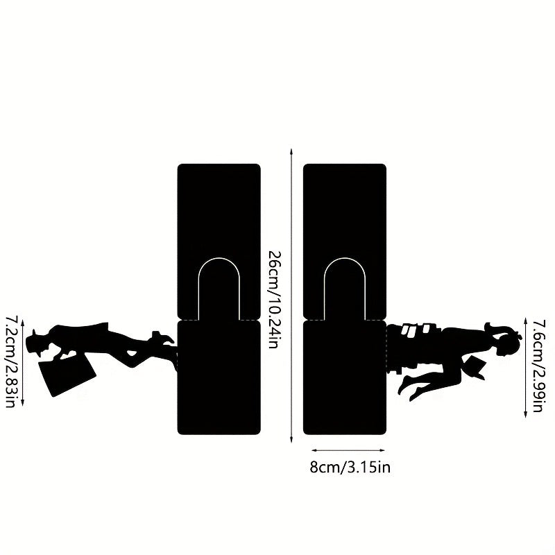 Artistic Metal Bookends  1789394573