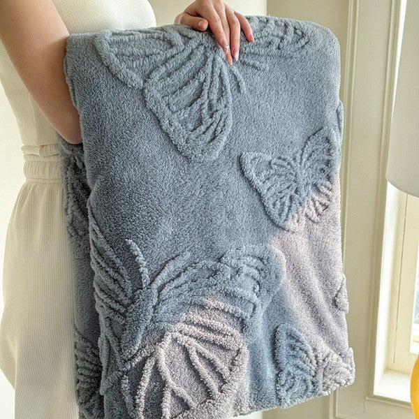 Women's Decorative Butterfly Pattern Throw Blanket