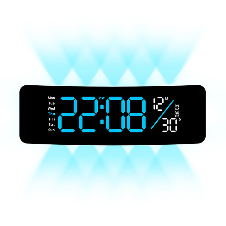 Digital display alarm clock with weekday display and temperature Kalsten