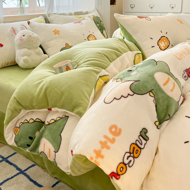 Plush Reversible Microfiber Comforter Set With Oversized Bolstered Body Pillow And Geometric Print