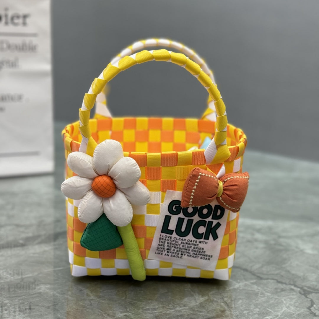 Playful and Colorful Basket Bag Kalsten