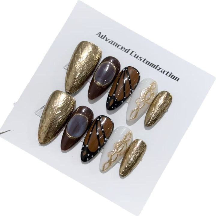 Advanced Customizable Press-On Nail Art Set