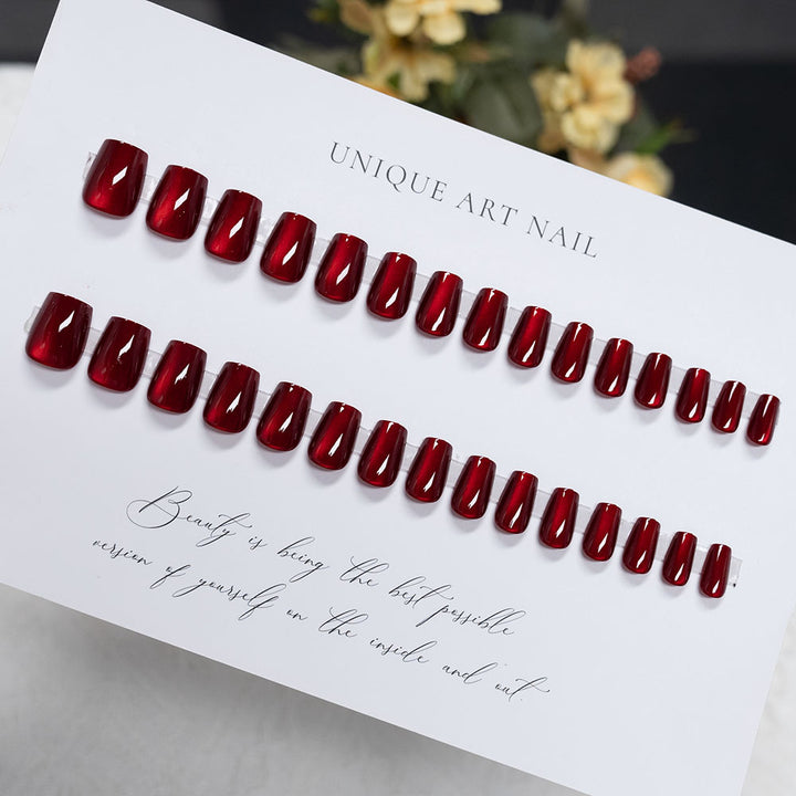Glossy Acrylic Press-On Nail Set