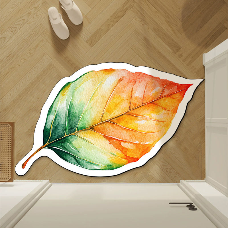 Leaf-Shaped Area Rug