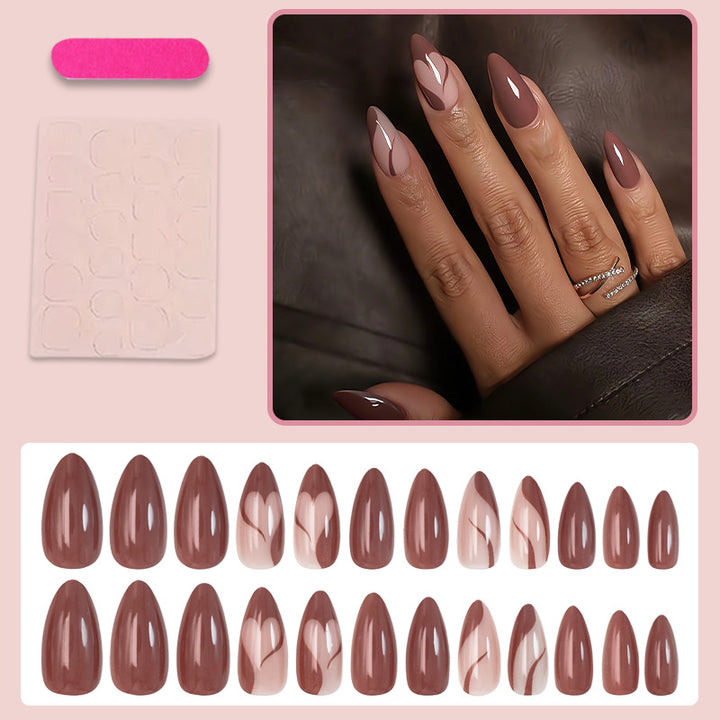 Acrylic nail set with elegant and creative design elements Kalsten