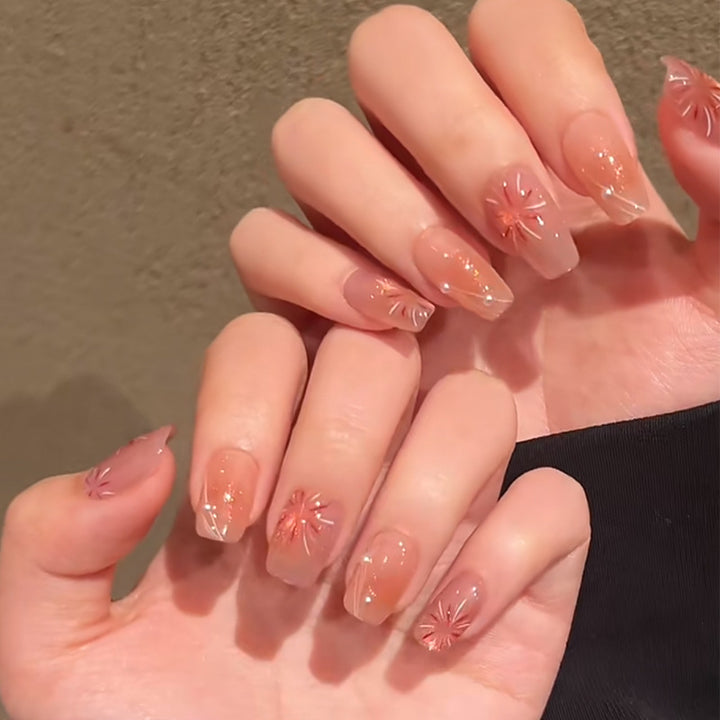 Ombre Press-On Nails with Glossy Finish Kalsten