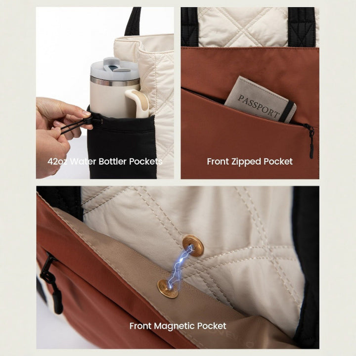 Modern Weekender Bag with Practical Interior Pockets Kalsten