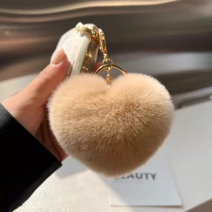 Heart-Shaped Plush Keychain Kalsten