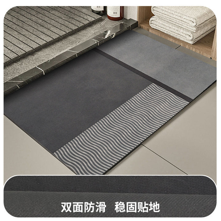 Modern Geometric Bath Mat Kalsten