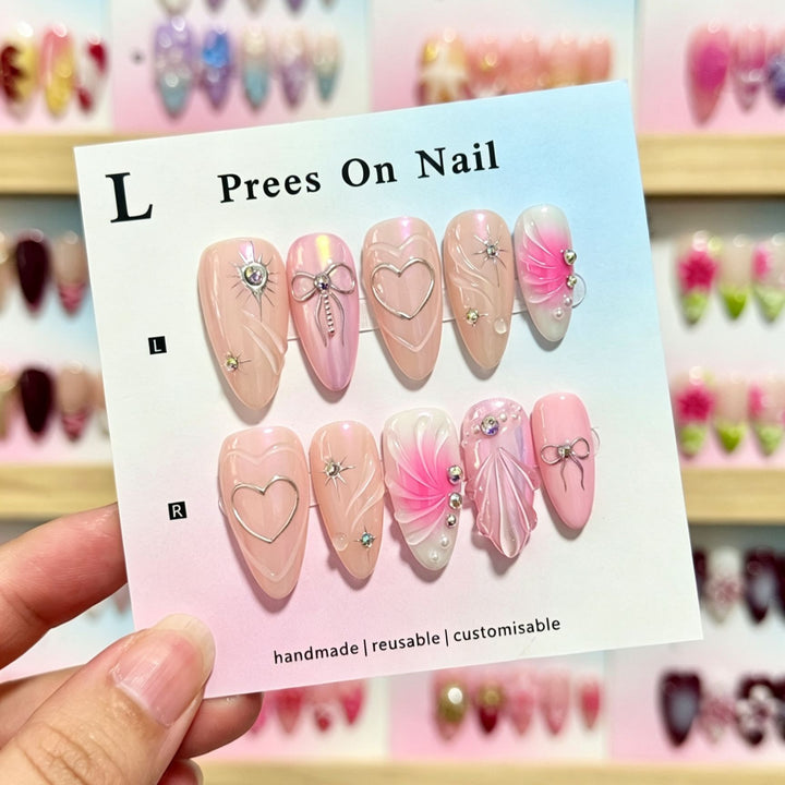 Creative Reusable Press-On Nail Set
