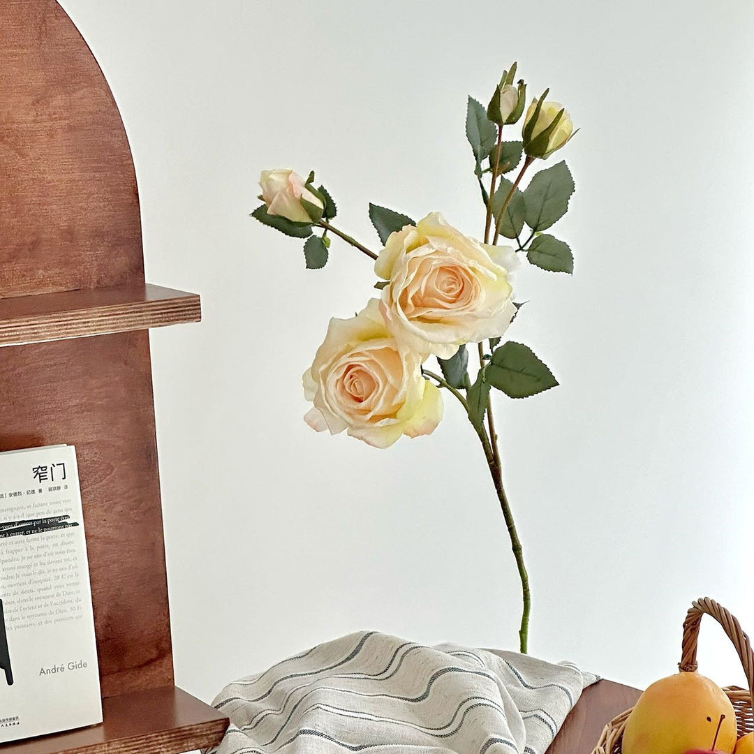 Lifelike Decorative Rose Stem