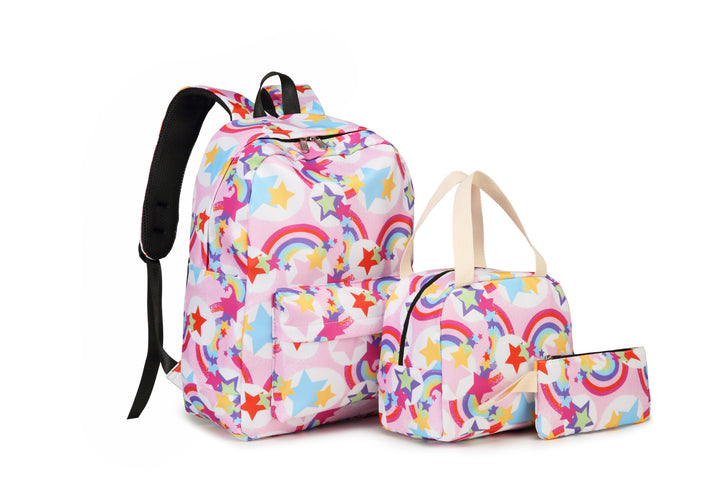 Stylish Leopard Print Backpack and Accessory Set Kalsten