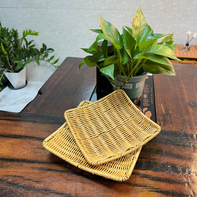 Handcrafted Woven Serving Tray Kalsten