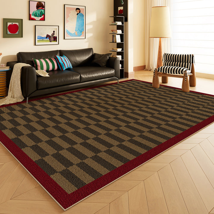 Soft Checkered Area Rug Kalsten