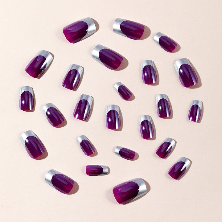 Metallic Tip Gel Nail Art Extensions Kalsten