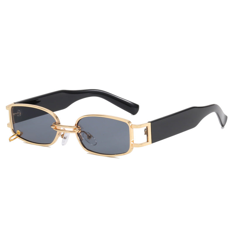 Women's fashionable sunglasses with innovative rectangular design and elegant metal accents Kalsten