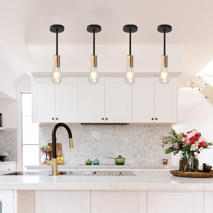 Minimalist Gold Accent Pendant Light