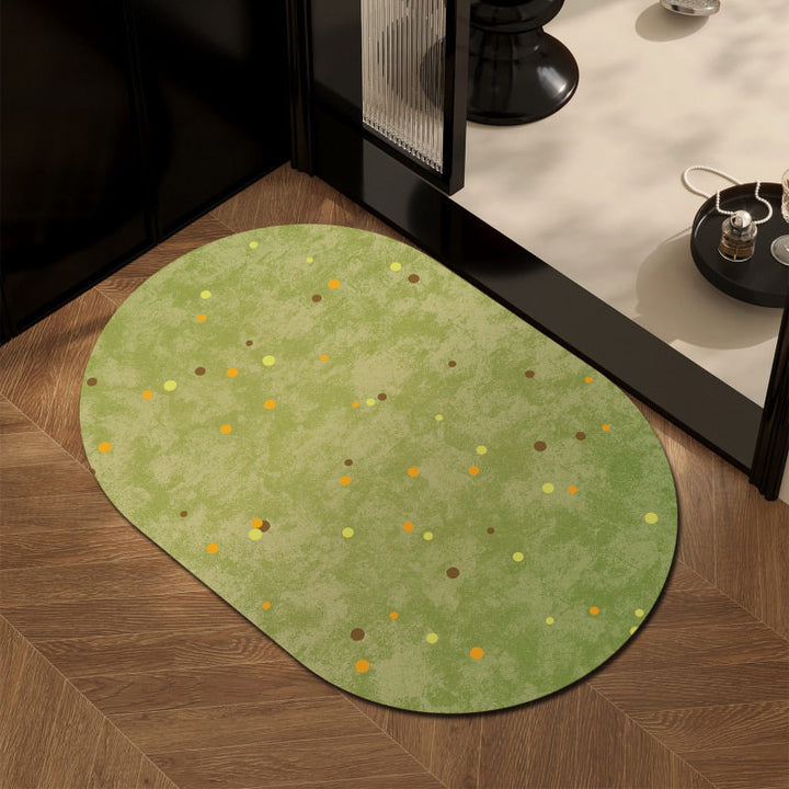 Floral Pattern Bath Mat