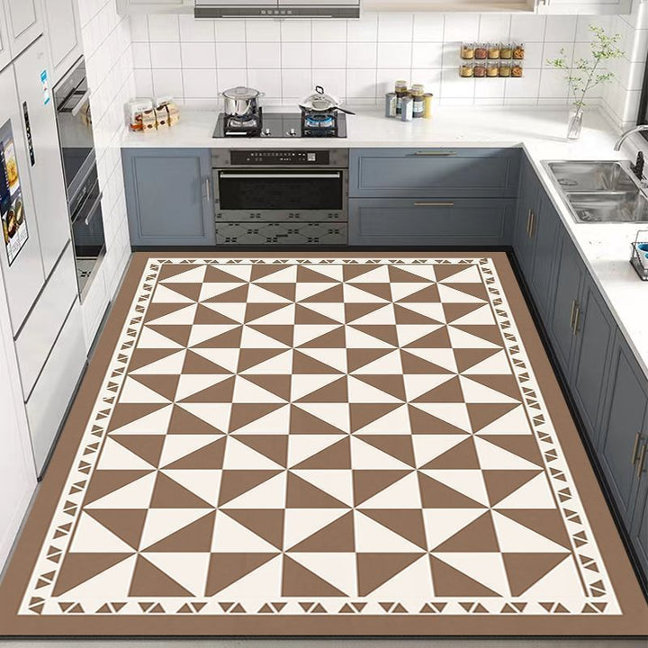 Geometric Pattern Kitchen Mat