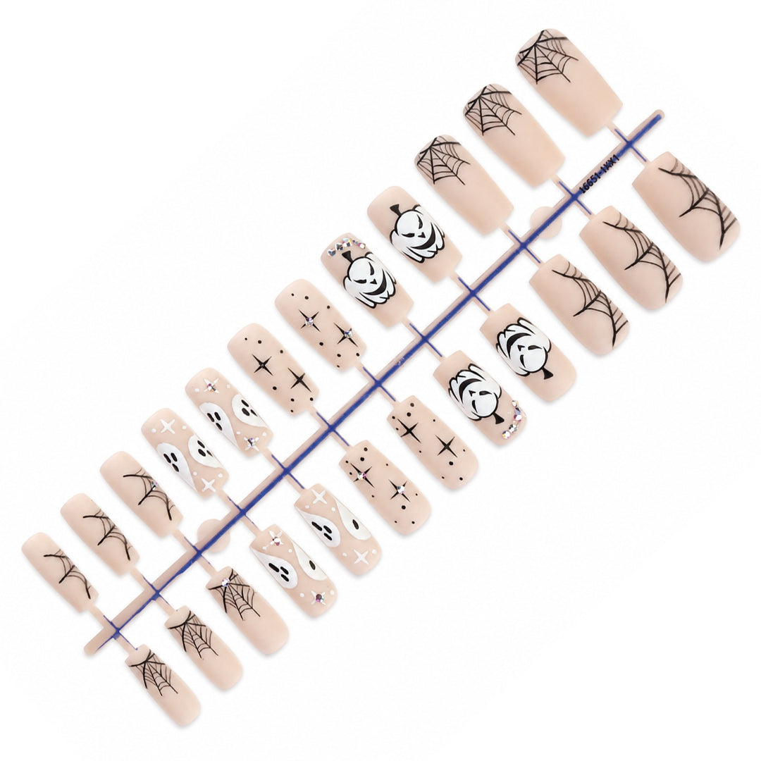 Nail art set with creepy Halloween design Kalsten