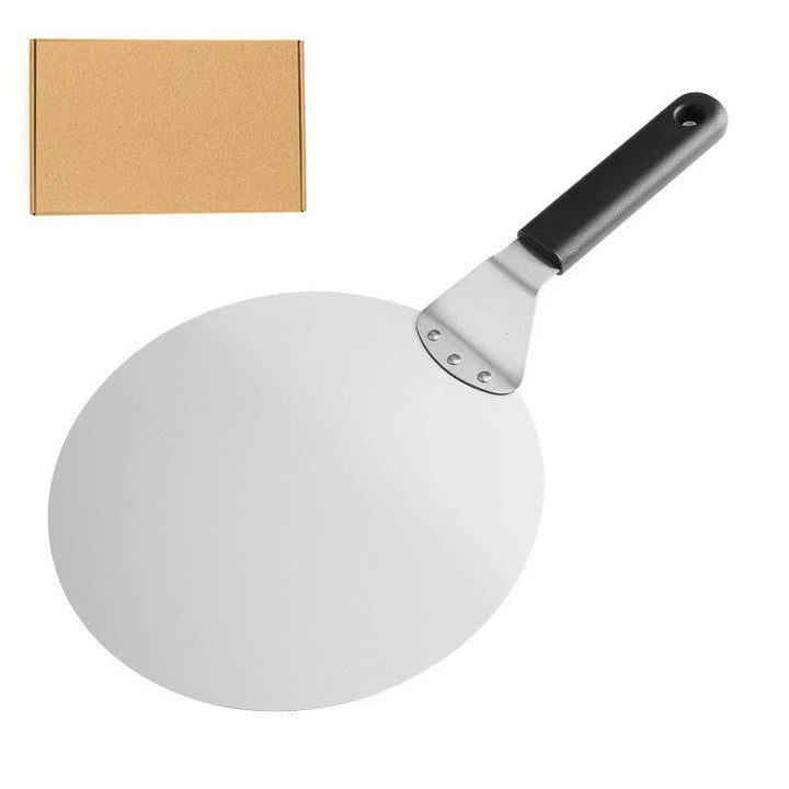 round stainless steel pizza peel with ergonomic heat resistant handle Kalsten