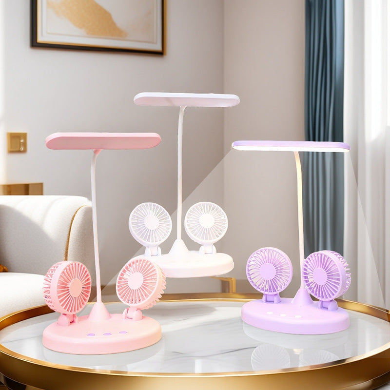 Women's Multifunctional Table Lamp with Integrated Fans Kalsten