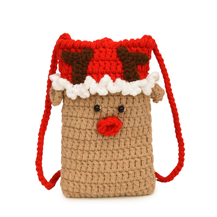 Crochet Santa-Themed Mini Bag