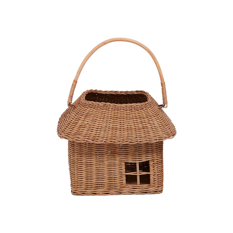 Playful storage basket in house design Kalsten